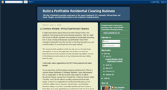 Desktop Screenshot of housecleaningbiz101.blogspot.com