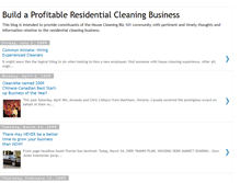 Tablet Screenshot of housecleaningbiz101.blogspot.com