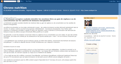 Desktop Screenshot of chrono-nutrition.blogspot.com
