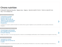 Tablet Screenshot of chrono-nutrition.blogspot.com