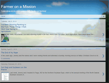Tablet Screenshot of farmeronamission.blogspot.com