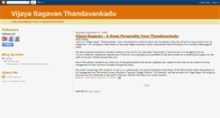 Desktop Screenshot of gvijayaragavan.blogspot.com