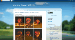 Desktop Screenshot of curitibashow2007.blogspot.com