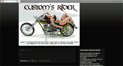 Desktop Screenshot of customsrider.blogspot.com