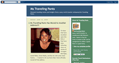 Desktop Screenshot of mstravelingpants.blogspot.com