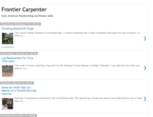 Tablet Screenshot of frontiercarpenter.blogspot.com