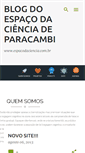 Mobile Screenshot of espacocienciaspbi.blogspot.com