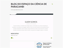 Tablet Screenshot of espacocienciaspbi.blogspot.com