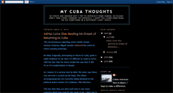 Desktop Screenshot of mycubathoughts.blogspot.com