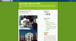 Desktop Screenshot of agri-careeradventure2009.blogspot.com