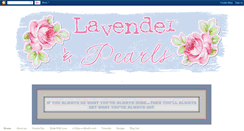 Desktop Screenshot of lavenderandpearls.blogspot.com