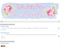 Tablet Screenshot of lavenderandpearls.blogspot.com