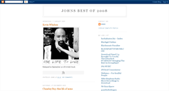 Desktop Screenshot of johnsbestof2008.blogspot.com