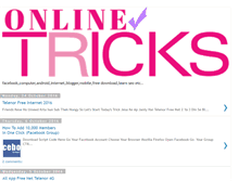 Tablet Screenshot of onlinetipstricks.blogspot.com