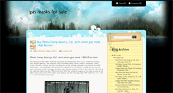 Desktop Screenshot of gas-masksforsale.blogspot.com