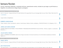 Tablet Screenshot of lecturaficcion.blogspot.com