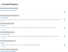 Tablet Screenshot of humanlikeyou.blogspot.com