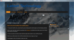 Desktop Screenshot of latesttechnologyhere.blogspot.com