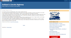 Desktop Screenshot of indianaslincolnhighway.blogspot.com