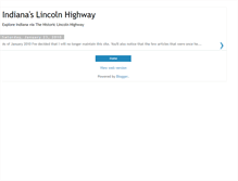 Tablet Screenshot of indianaslincolnhighway.blogspot.com