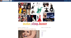Desktop Screenshot of makeshopdance.blogspot.com