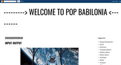 Desktop Screenshot of pop-babilonia.blogspot.com