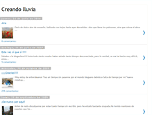 Tablet Screenshot of creando-lluvia.blogspot.com