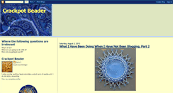 Desktop Screenshot of crackpotbeader.blogspot.com