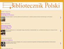 Tablet Screenshot of bibliotecznikpolski.blogspot.com