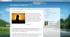 Desktop Screenshot of navigatingsingledom.blogspot.com