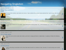 Tablet Screenshot of navigatingsingledom.blogspot.com