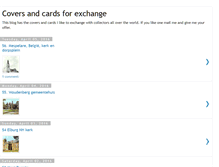 Tablet Screenshot of coversandcards.blogspot.com