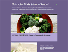 Tablet Screenshot of nutricaomaissaboresaude.blogspot.com