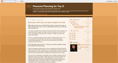 Desktop Screenshot of financial-planning-for-you.blogspot.com