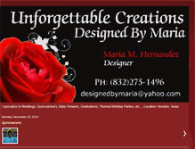 Tablet Screenshot of designedbymaria.blogspot.com