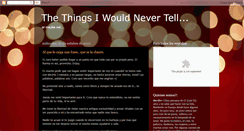 Desktop Screenshot of ourthingstotell.blogspot.com