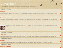 Tablet Screenshot of egyelettajairol.blogspot.com