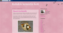 Desktop Screenshot of kahdenkemistinkoti.blogspot.com