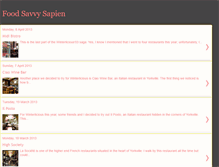 Tablet Screenshot of foodsapience.blogspot.com