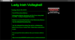 Desktop Screenshot of ladyirishvolleyball.blogspot.com