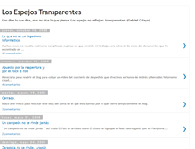 Tablet Screenshot of espejostransparentes.blogspot.com