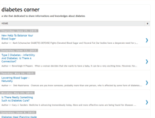 Tablet Screenshot of diabetescorner.blogspot.com