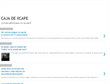 Tablet Screenshot of cajadexcape.blogspot.com