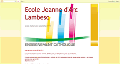 Desktop Screenshot of jeannedarc-lambesc.blogspot.com