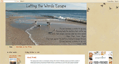 Desktop Screenshot of lettingthewordsescape.blogspot.com