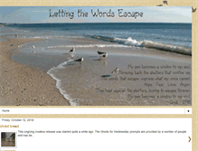 Tablet Screenshot of lettingthewordsescape.blogspot.com