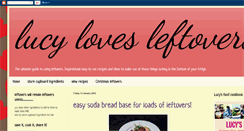 Desktop Screenshot of lucylovesleftovers.blogspot.com