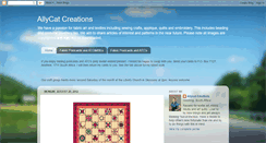 Desktop Screenshot of allycat-creations.blogspot.com