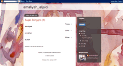 Desktop Screenshot of amaliyahaljaidi.blogspot.com