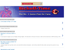 Tablet Screenshot of kickoff-time.blogspot.com